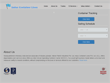 Tablet Screenshot of induscontainer.com